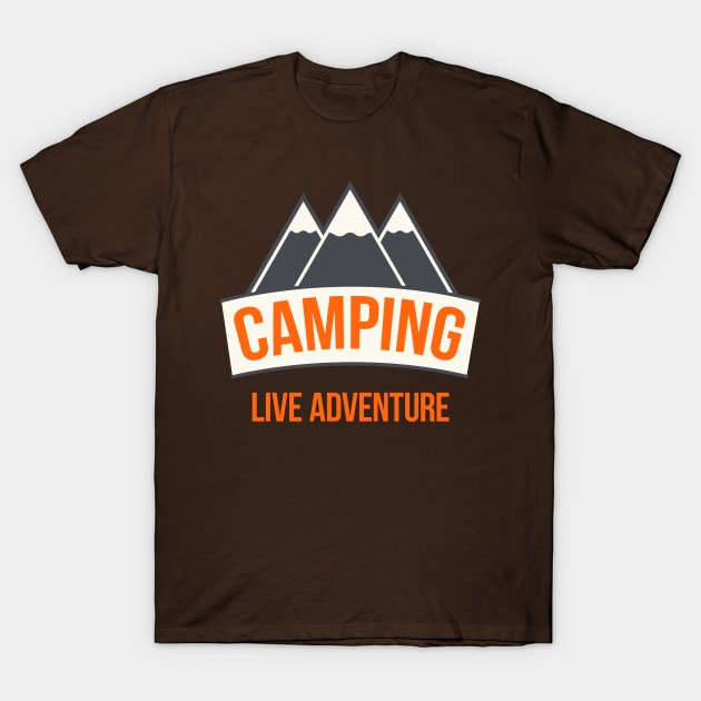 Camping T-Shirt by vladocar